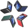 For Samsung Galaxy Z Flip6 5G/Z Flip5 5G Case PU Leather+Hard PC Anti-Drop Phone Cover