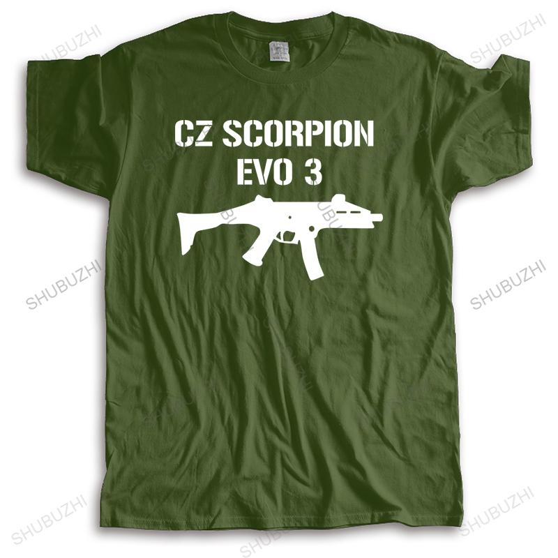 New Arrived Casual Tshirt Men Cotton Tops Man Crew Neck T-shirt CZ SCORPION EVO Summer Top Gift Male Short Sleeve T-SHIRT
