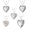 Heart Shaped Locket Pendant Necklace for Women Love Heart Shaped Photo Necklace