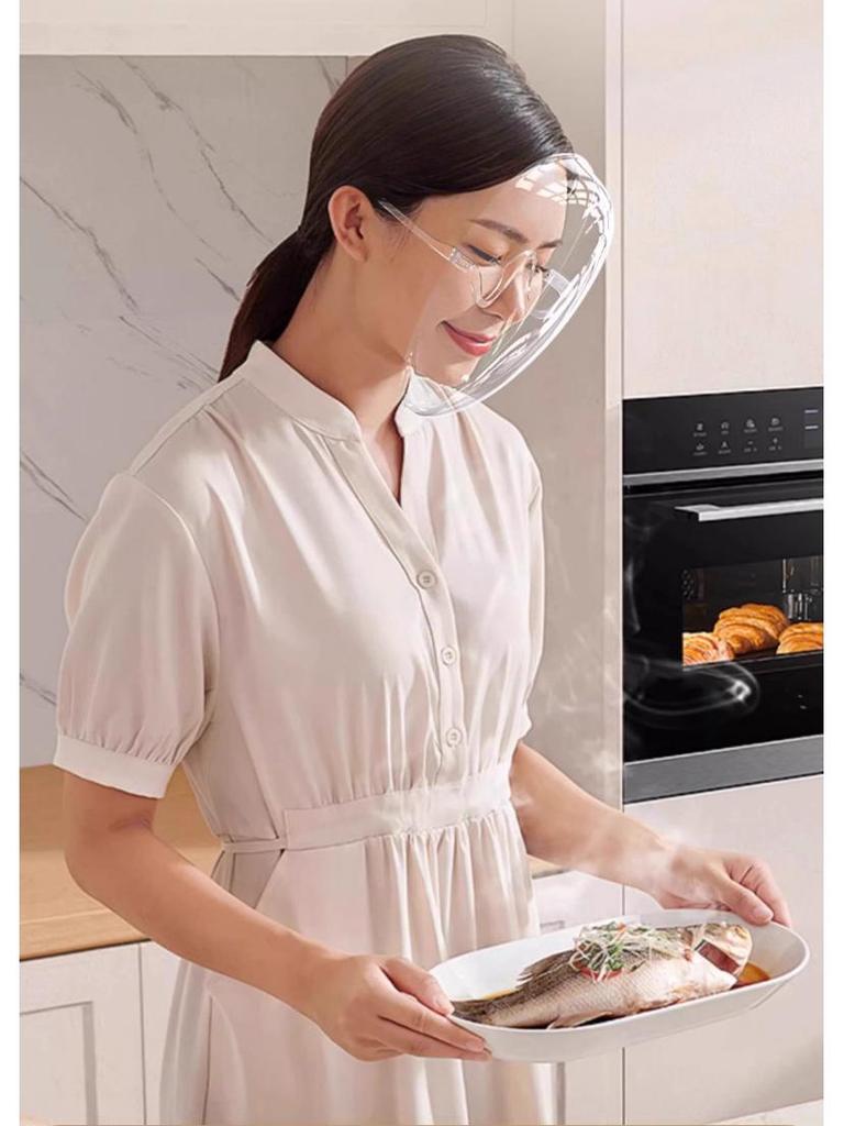 Women's Full Face Anti-Oil Smoke Cooking Shield 