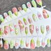 30 Pieces of Three-dimensional Blush Ice Flower Bubble Butterfly Star Light Fresh Store Wearing Nail Advanced Sense Special