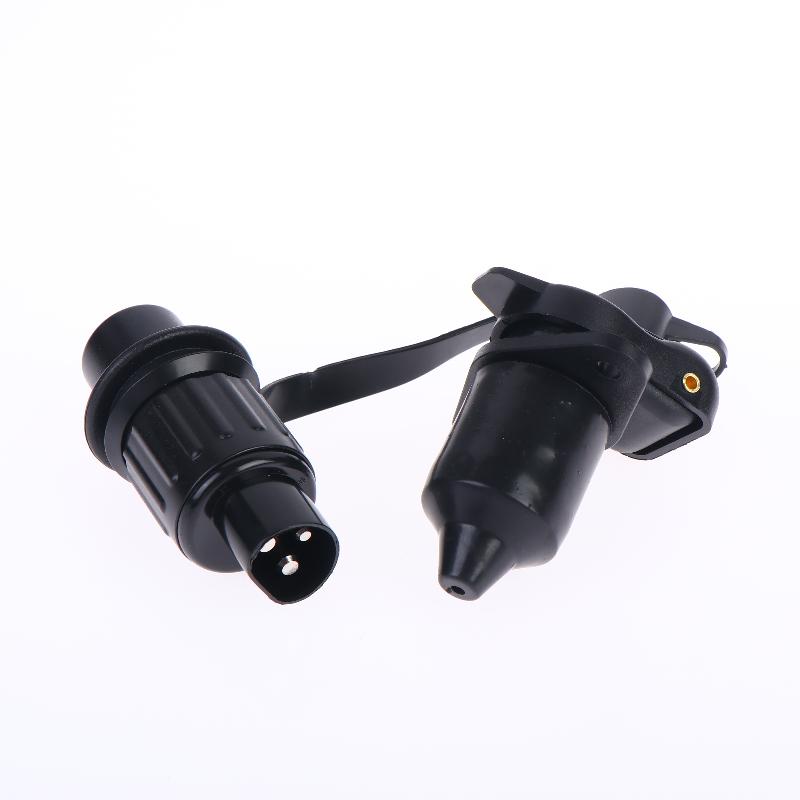 Tomada de Reboque de 12V com 3 Pinos Conector de Plugue Plano Plástico Conector de Cabo para Carro Europeu Tomada Plugue de Alimentação para Reboque Caminhão
