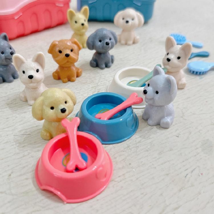 Pet Raise Toy Kids Learning Dollhouse Simulation Dog Raise Grooming Pretend Toy