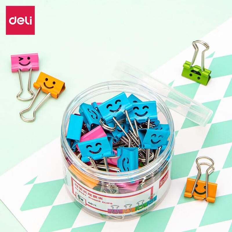 Deli Smile Series Metal Binder Clips