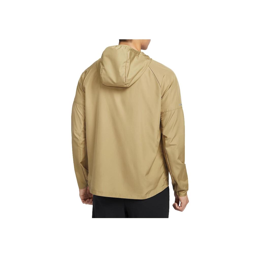 Nike Miler Repel Windrunner Giacca Comoda Elegante Minimalista Resistente all'Acqua da Corsa Maniche Lunghe Uomo Giacca Albicocca DD4747-297