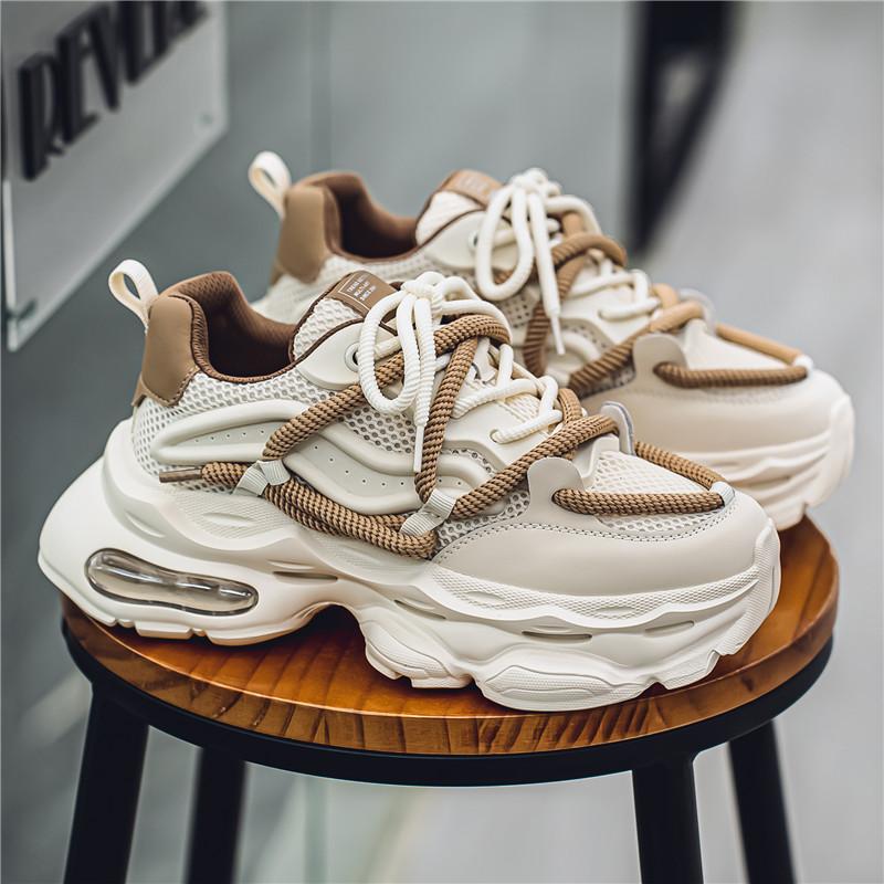 Мужские белые кроссовки, модная обувь для мужчин, мужские кроссовки на платформе для ходьбы, панк-кроссовки на шнуровке для активного отдыха, мужские дышащие кроссовки для активного отдыха 39