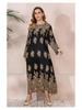 India-Middle East Plus Size Women's Spring Dress - Loose, Slimming Long Maxi for Malaysia
