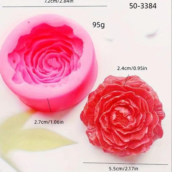 Carnation Flower Aromatherapy Gypsum DIY Candle Expansion Stone Handmade Soap Decoration Silicone Mold