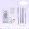 4 Pcs Pressing Pen 0.5mm Retractable Pen Black Ink Gel Pen Neutral Pen Writing Pen Ballet Strap Bows Gel Ink Pen