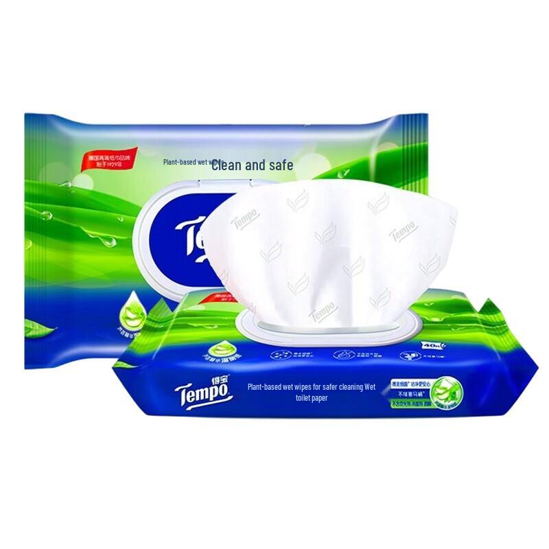 Tempo Aloe Flushable Wet Wipes