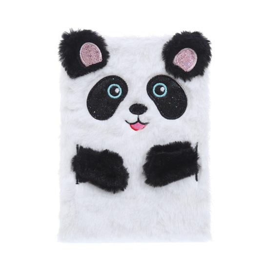 Cartoon Katze Panda Journal Flauschiges Tagebuch Mädchen Memo Notebook Pad Geburtstagsgeschenk