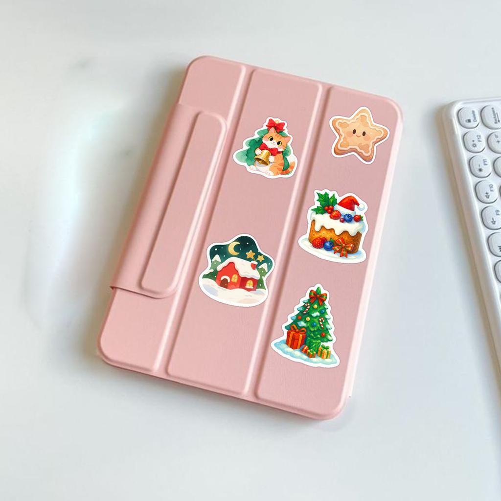 50 Kreatywnych Świątecznych Naklejek na Prezenty Dla Dzieci, na Notesy, Artykuły Papiernicze, Magnesy na Lodówkę i Naklejki Dekoracyjne