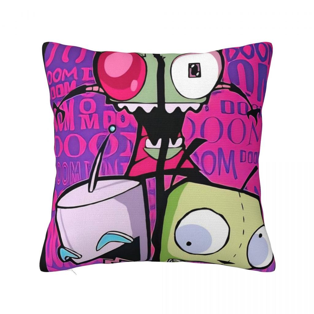 Invader Zim Gir Dib Robot Povlak na polštář Americký animovaný povlak na polštář na pohovku ložnici domácí dekorace Povlak na polštář Povlaky na polštáře Dárek