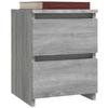 Nightstands 2 pcs Gray Sonoma 30*30*40 cm engineered wood