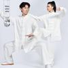 Unisex Cotton Linen Long Sleeve Tai Chi Uniform