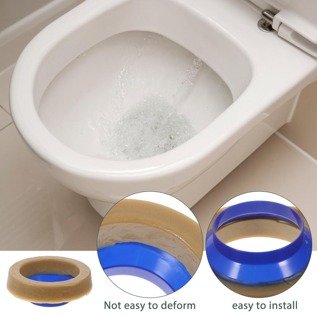 Toilet Bowl Rubber Ring Thick Leak-Proof Sealing Gasket For Bathroom Universal Fit Heavy Duty Connection Ring Toilet Bowl Gasket