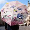 Diddl Love And Friendship In Pastel Umbrella Folding umbrella, automatic umbrella 8-Frame for Travel, camping Use Gift for Halloween Christmas