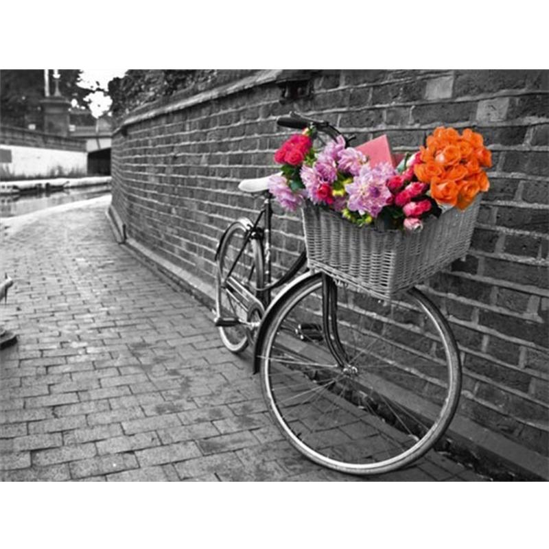 5D Paint With Diamonds Flower DIY Diamond Painting Rose Mosaic Rhinestones Pictures Wall Art Handicraft