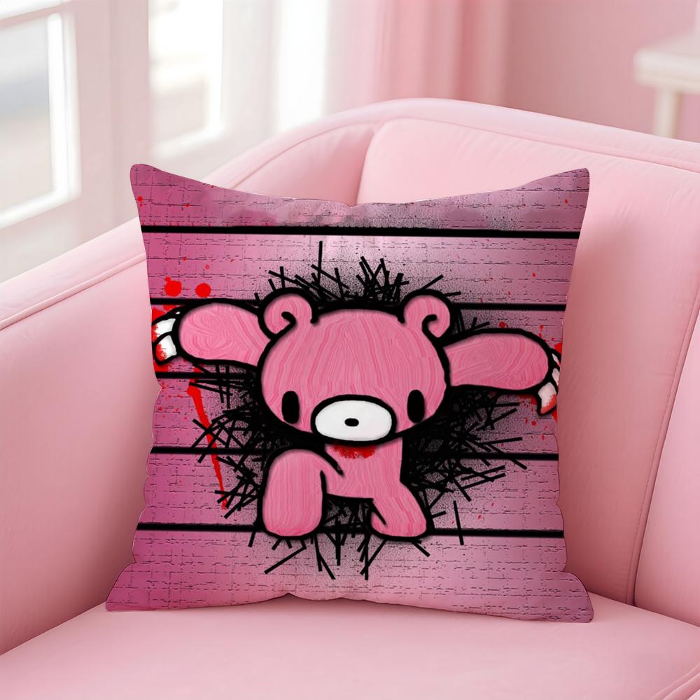 Cartoon G-GloomyS Bear Cushion Cover Home & Car Multi-Scene Pillow Cover - Reversible, Soft & Durable for Daily Use