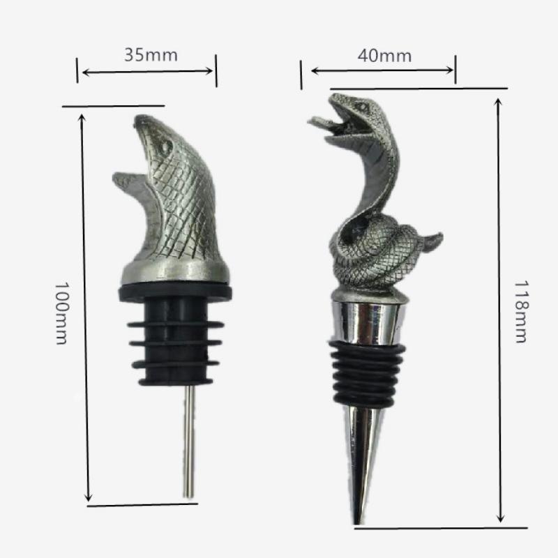 Snake Head Wine Mouth Home Bar Tools Keep Fresh Bottle Stopper Pour Spouts Decoration Gift