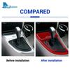 For BMW 1 Series E81 E82 E87 E88 2008-2013 Accessories Carbon Fiber Car Gear Shift Panel Side Strip Storage Box Frame Sticker