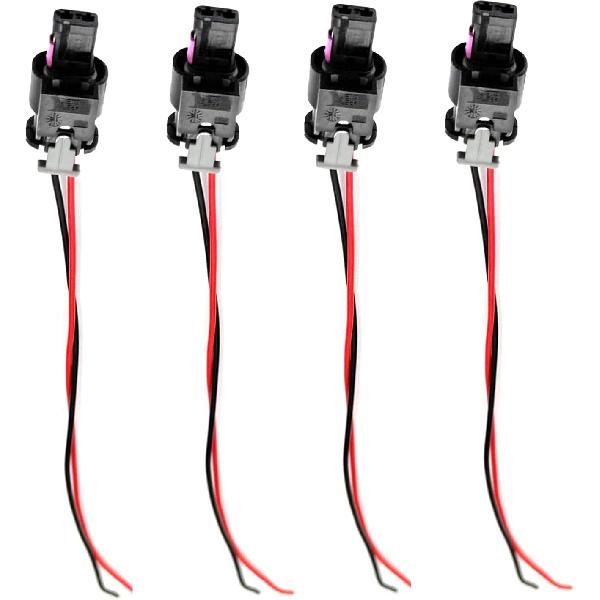 4 Pcs Side Marker Light Connector Plug Pigtail Wire Harness Compatible with Chrysler 300 2015-2023 Dodge Charger 2015 2016 2017 2018 2019 2020 2021