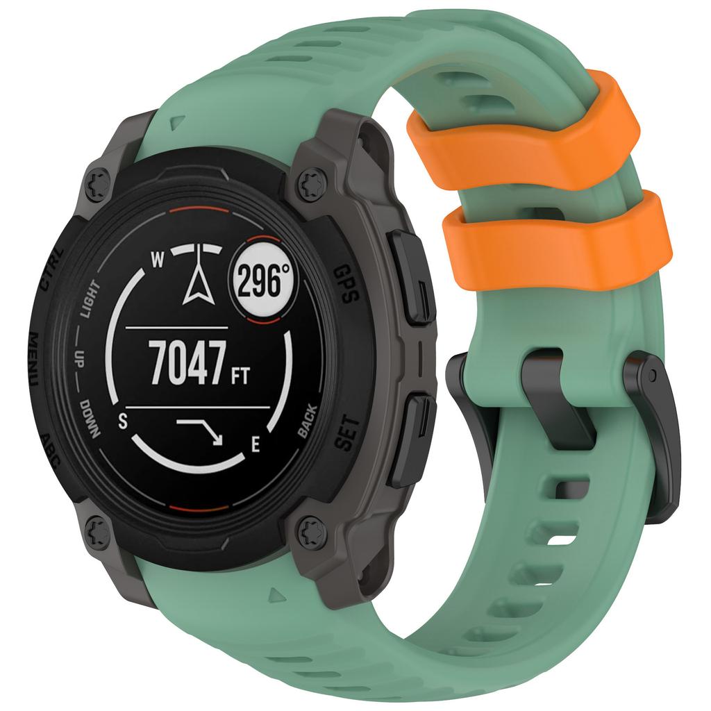 Sweat-resistant and Hypoallergenic Silicone Watch Band Precision Fit for Garmin Instinct E 40mm 45mm Replacement Sports Strap