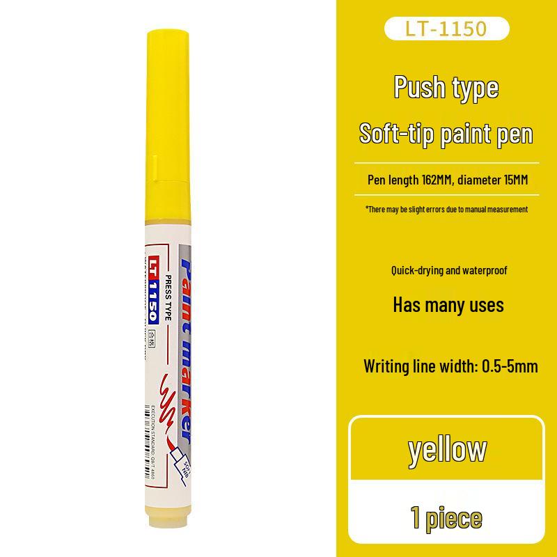 Letu Eco-Friendly Soft-tip Paint Pen Set - DIY Hand-painted, Graffiti, Colored, Waterproof, and Fade-resistant.