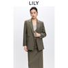 LILY Retro Khaki Suit Jacket for Women
