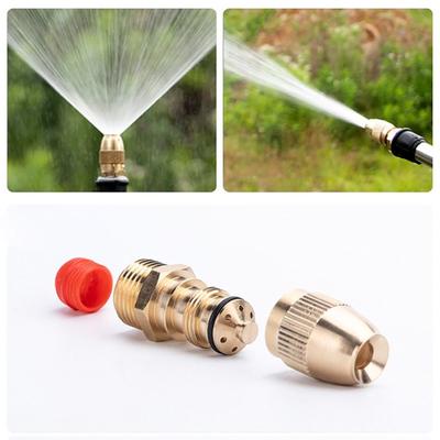 Adjustable Brass Atomizing Sprinkler Nozzle Garden Watering Sprinkler Head Misting Nozzle Drip Irrigation Copper Sprinklers