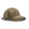 Spring and Summer Outdoor Curved Brim Letter Embroidery Washed Baseball Cap Men's Fashion Sun Protection Versatile Women's Cap
