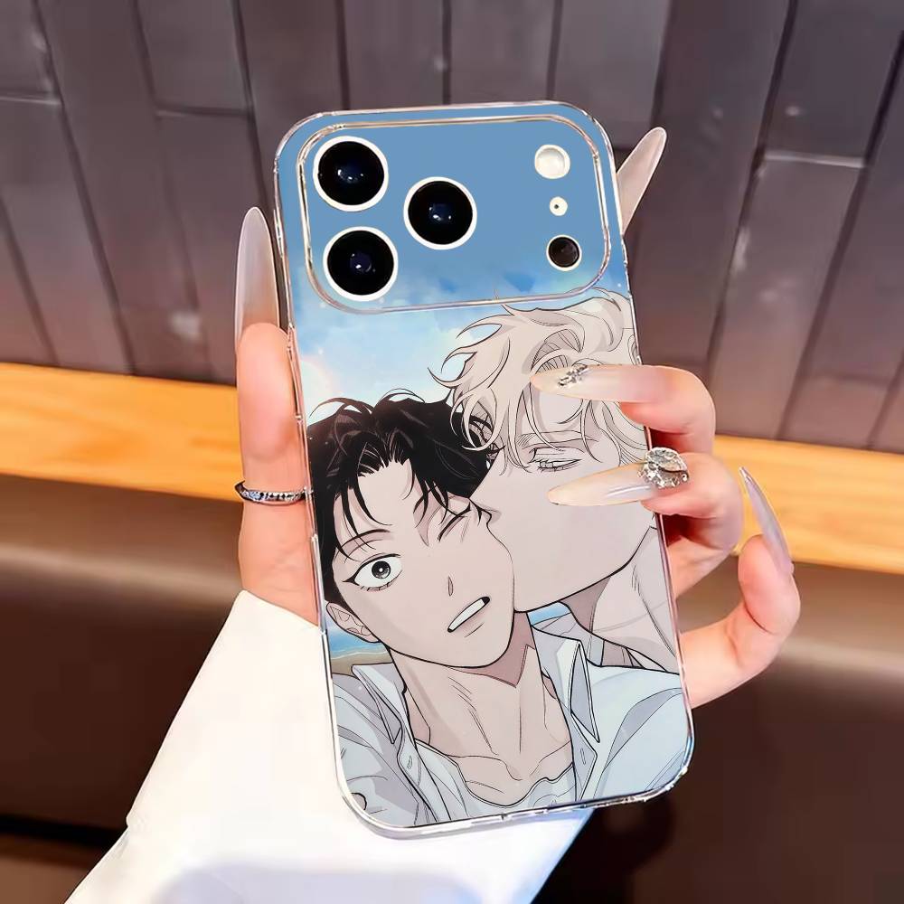 BL Manhwa R-roses And Champagne Phone Case For iPhone17,16,15,14,13,12,11 Plus,Pro Max Soft Transparent Cover