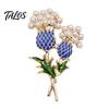 Daily Wear Brooch 1/2Pcs Vintage Pineapple with Faux Pearl, Enamel Fruit Shape Jewelry Alloy Pin, Dainty Accessory for Coats Scarves Dresses