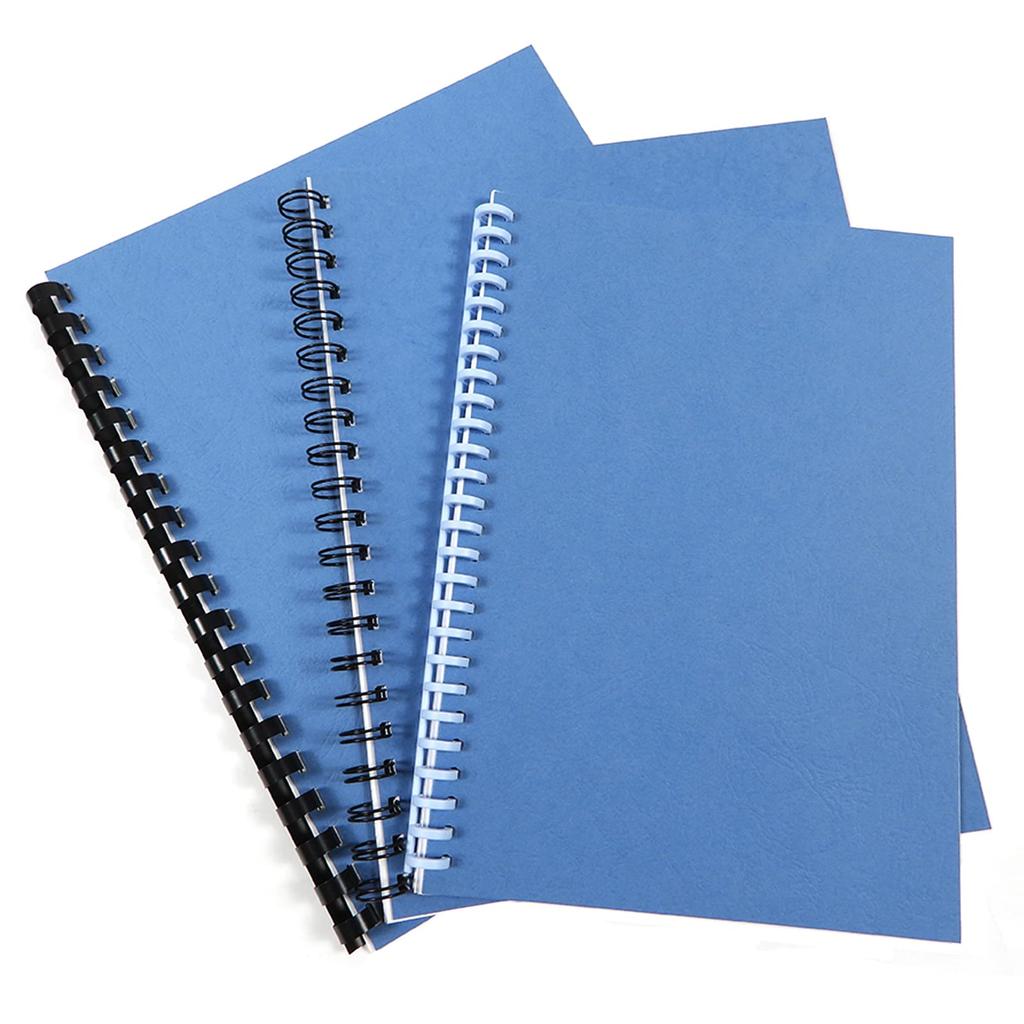 RAYSOONER A4-BC-BU Bindemappe, Gemusterte Hülle, Unperforiert, A4-Format, 100 Blatt, Dunkelblau