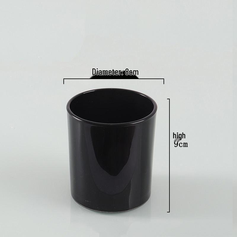 Colored Frosted Glass Candle Jar with Optional Lid - Creative Wide Mouth Design