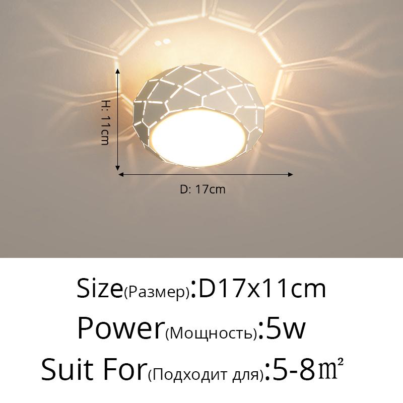 Modern Aisle LED Ceiling Lamp For Corridor Stairs Entrance Attic Square Indoor Lighting Minimalist Style Lights Kitchen Fixtures