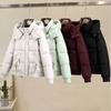 Fashion Winter Woman Short Parkas Hooded Loose Thick Warm Jackets Women's Coat