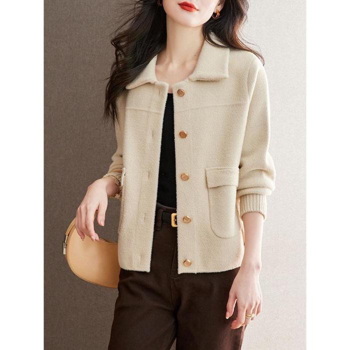 

2025 French Chic Women s High-End Short Jacket - Autumn/Winter L слонова кістка