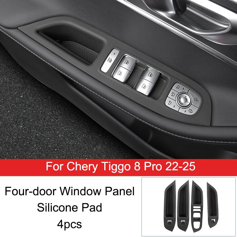 For Chery Tiggo 8 Pro 8 Pro Max 22-25 Car Center Console Cup Holder Pad Silicone Anti Slip Organizer Protective Accessories