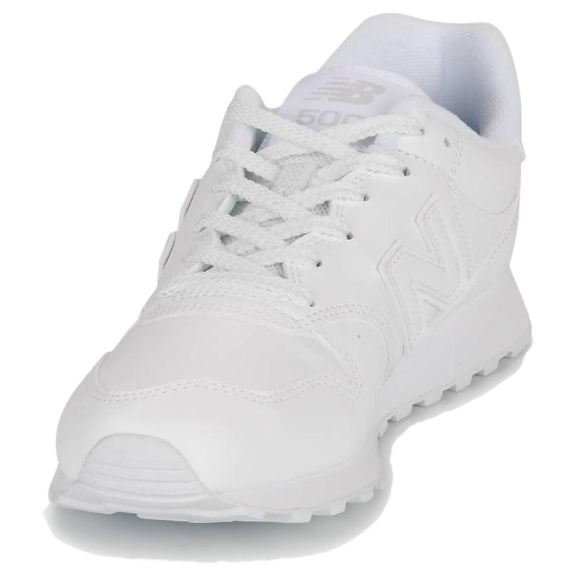 New Balance NB 500 Comfortable Low-Top Running Shoes Unisex Sneakers White GM500ZW2