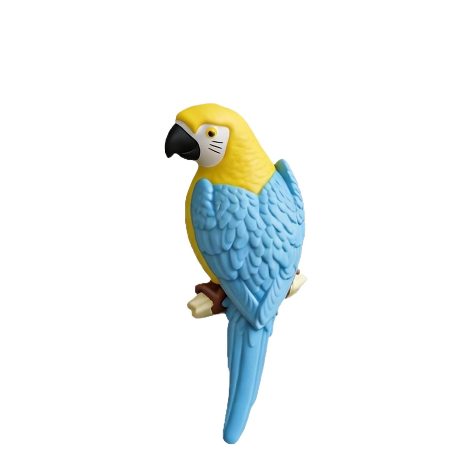 

Creative Realistic Parrot Tree Hanging Ornament Artificial Bird Sculpture for Home Decoration Indoor Outdoor Display Accessory one size синий