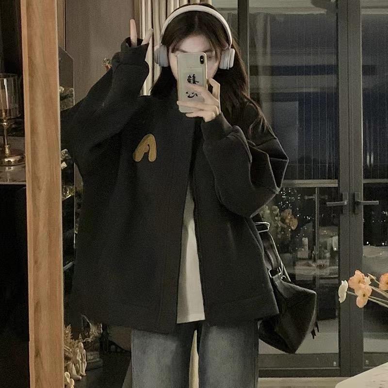 Baseballjacka med fleece Damjacka Vindjacka