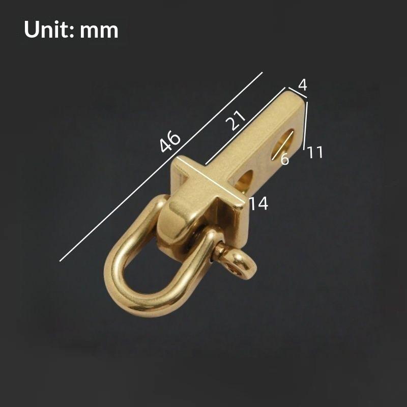 Massiver Messing Schlüsselanhänger Karabiner Schäkel Vintage Motorrad Schlüsselanhänger Schlüsselanhänger Zubehör DIY Hardware Teile