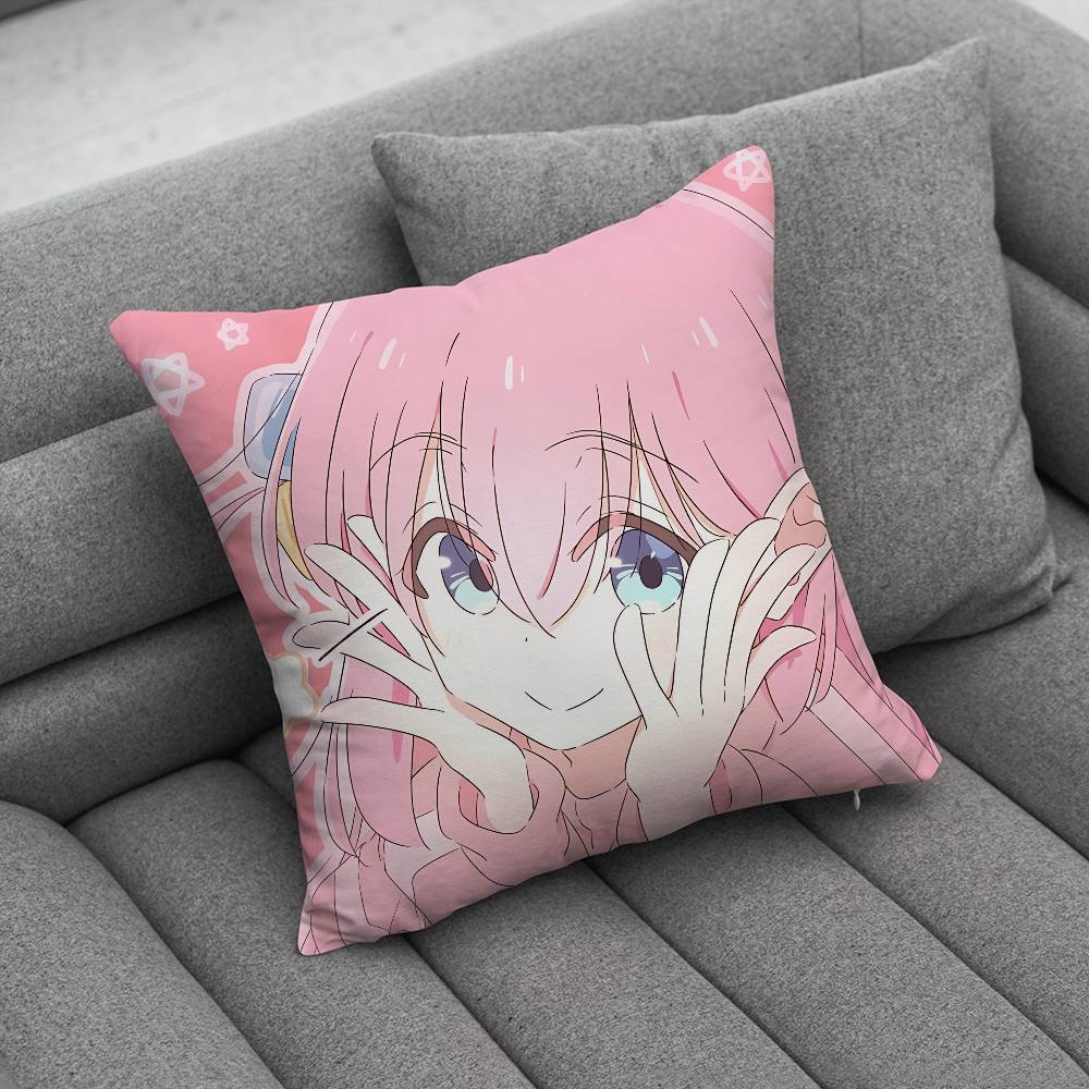 BBocchi The Rock Pillow Case For Home Bedroom Car Office Decoration Living Room Sofa Cushion Cover Suitable