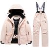 Winter Ski  Children's Ski Coat and Pants 2pieces Set Warm Waterproof Boys Girls Outdoor Skiing Snowboarding Winter Ski Kids