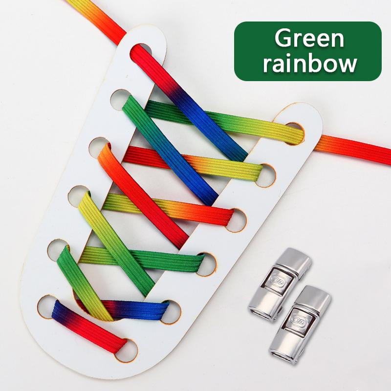 Brand Glitter Shoelaces Without Ties Elastic Laces Sneakers Tennis No Tie Shoe Laces Kids Adult Wide Shoelace Shoe Accessories