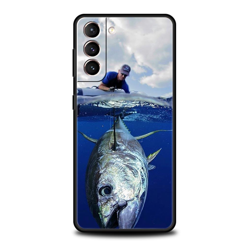 Bluefin Tuna Phone Case For Samsung Galaxy S24 S23 S22 S20 Ultra S21 FE 5G S10 S9 Plus S10E S8 Soft Silicone Cover
