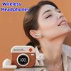 Wireless Bluetooth Headphones Retro Camera Creative Battery Level Display Music Earphones Long-Lasting Battery Life