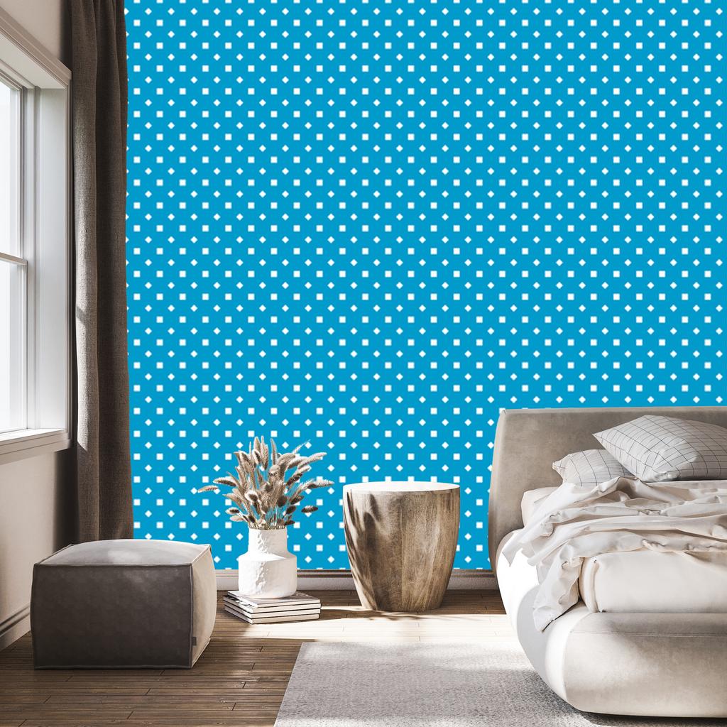 Turquoise Dots Wallpaper, Clear Detail for Living Room and Bedroom 50x1000