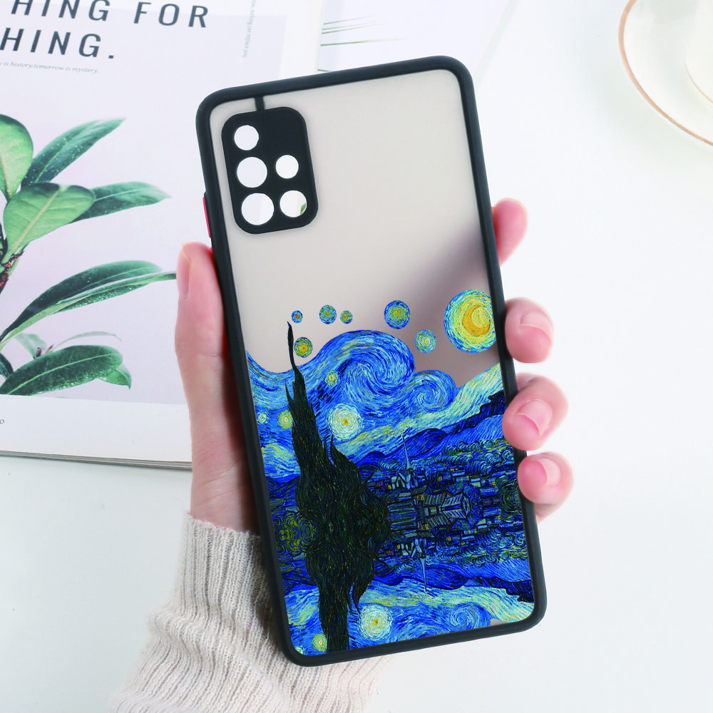 

Чехол для телефона Samsung A55 Funda Galaxy A35 5G A54 A53 A52 A34 A33 A14 A13 A05 A12 A22 A23 A32 A51 A72 A73 M31 Жесткий матовый чехол A55 5G